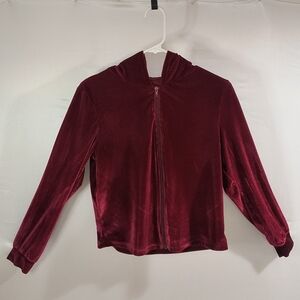 Women's Large Red Zip-Up Hoodie W/Red Large Wide-Leg Jumpsuit